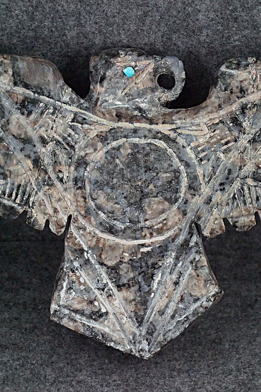 Large Eagle Zuni Fetish Carving - Jerrold Lahaleon