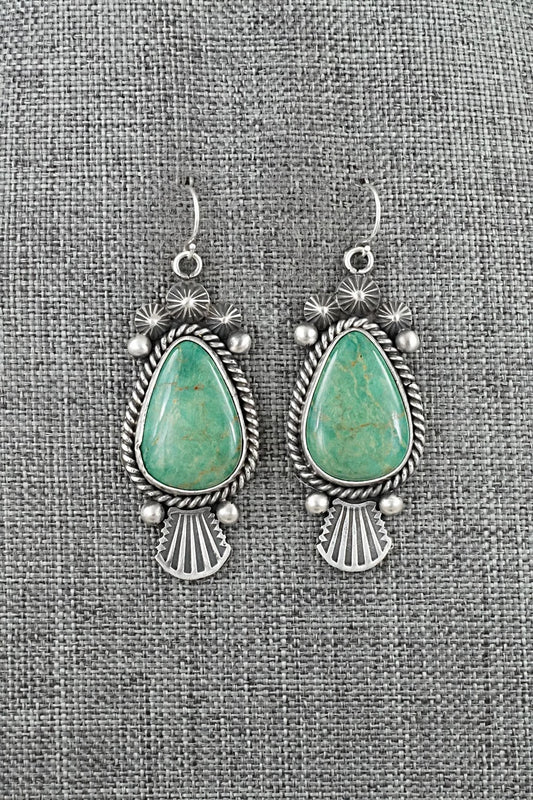 Turquoise & Sterling Silver Earrings - Michael Calladitto