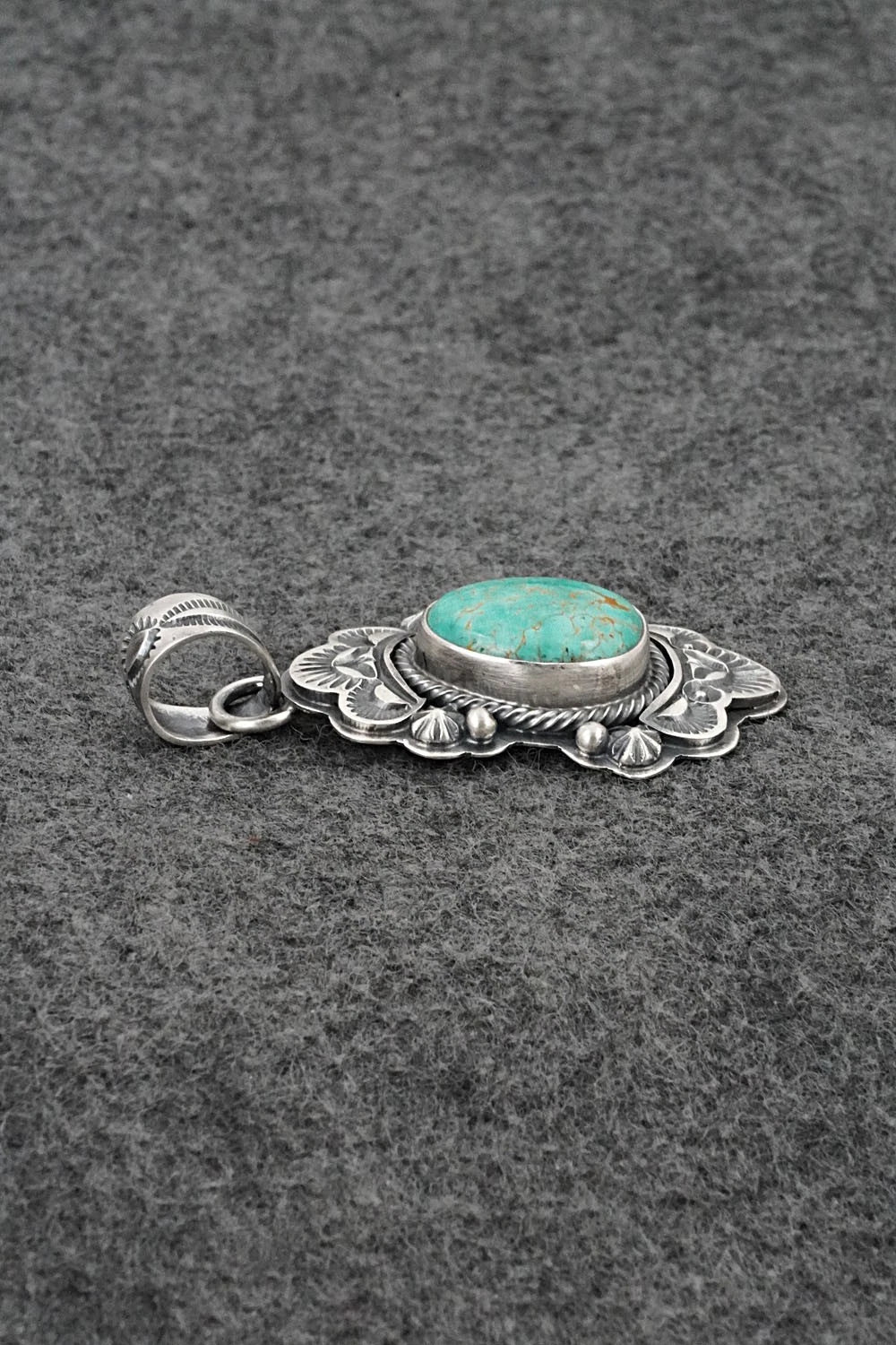 Turquoise & Sterling Silver Pendant - Randy Boyd