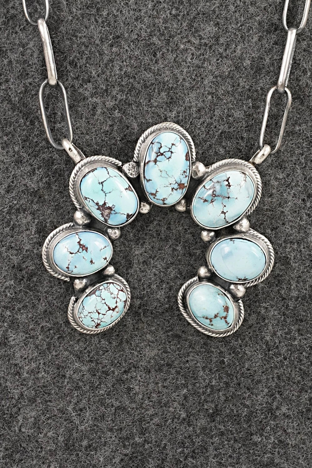 Turquoise & Sterling Silver Necklace - Darrin Livingston