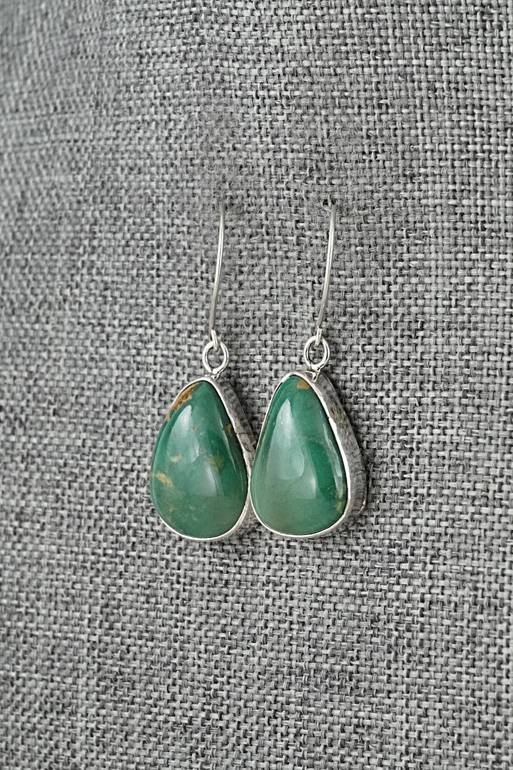Turquoise & Sterling Silver Earrings - Rosemary Saunders