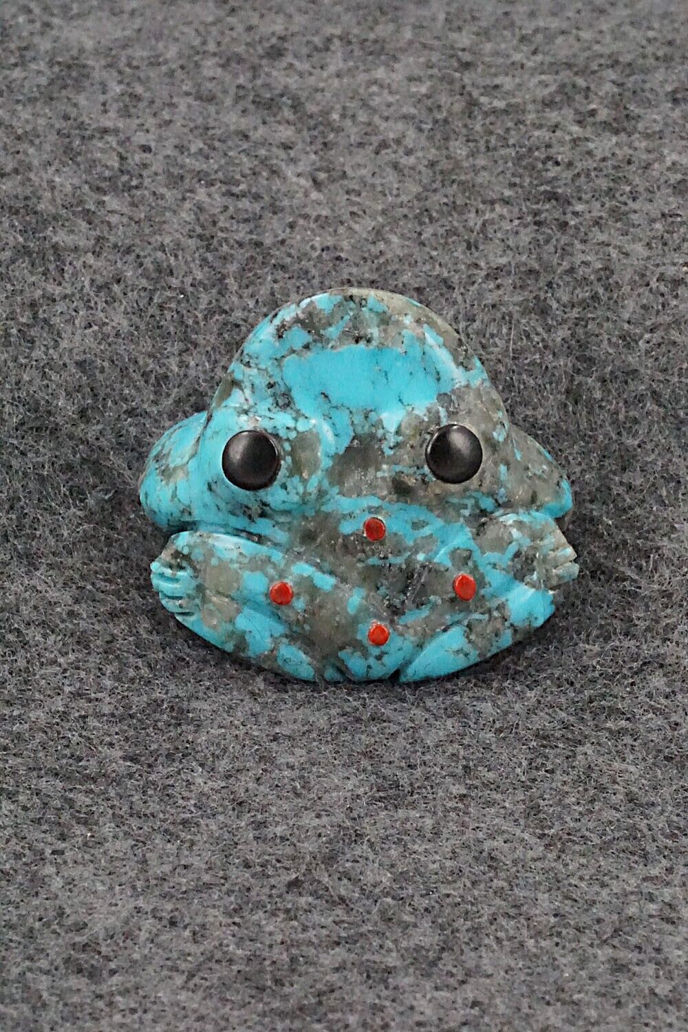 Frog Zuni Fetish Carving - Reynold Lunasee