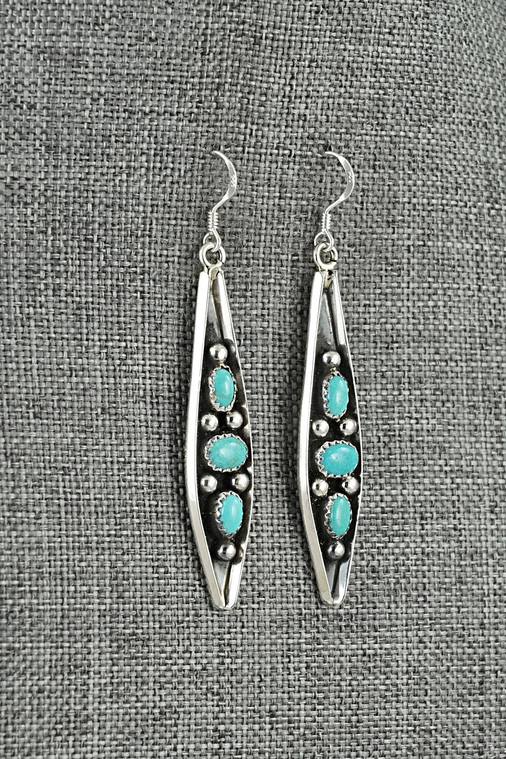 Turquoise & Sterling Silver Earrings - Paul Largo