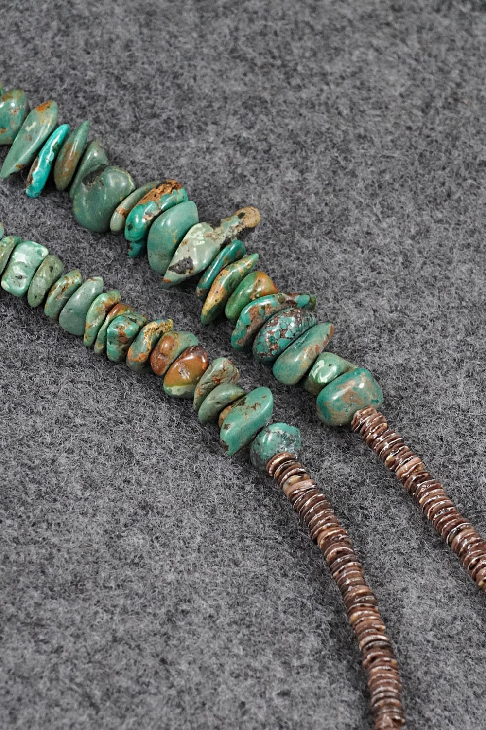 Turquoise Zuni Fetish Carving & Sterling Silver Necklace - Bernard Laiwakete