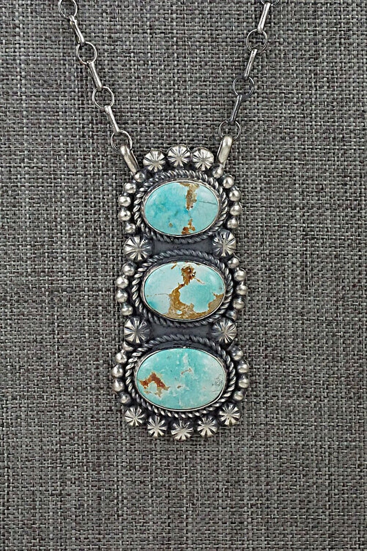 Turquoise & Sterling Silver Necklace - Jeff James