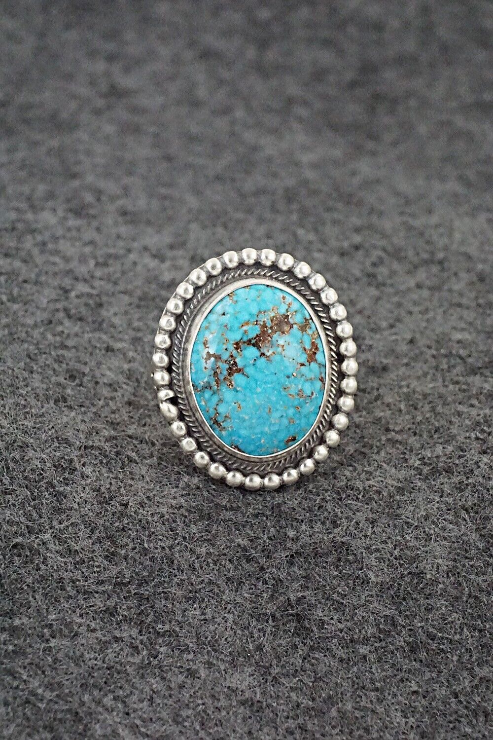 Turquoise & Sterling Silver Ring - Marita Benally - Size 9