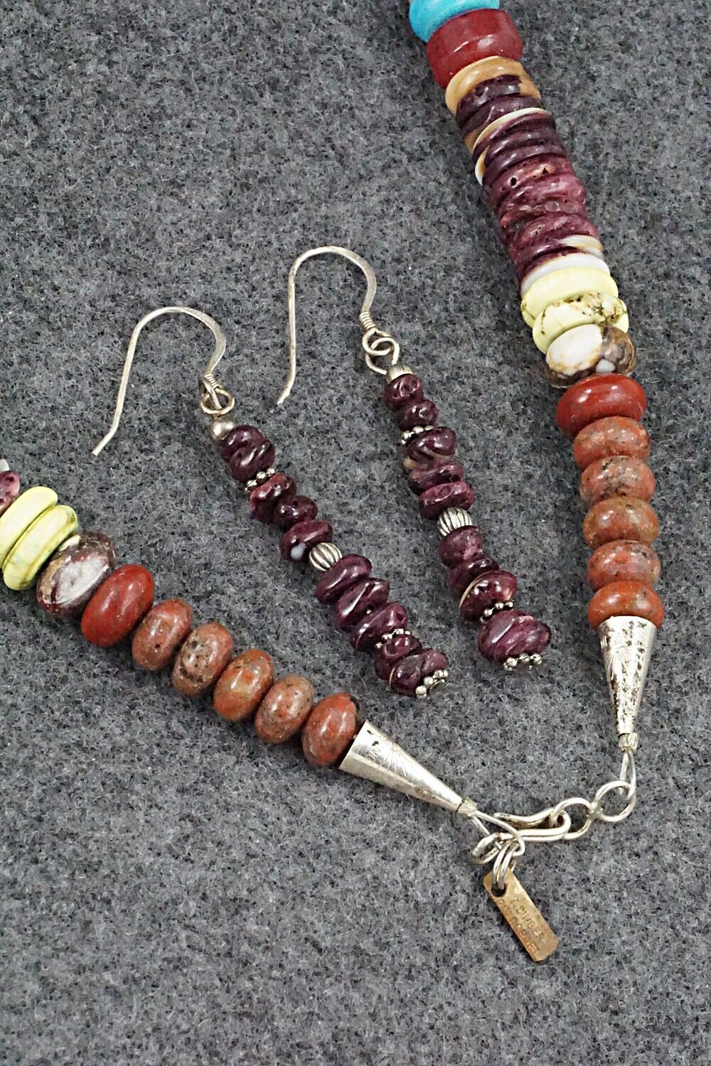 Multi-Stone and Sterling Silver Necklace Set - Tommy Singer