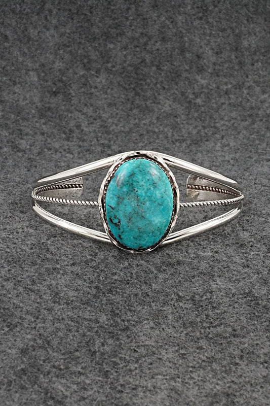 Turquoise & Sterling Silver Bracelet - Ernest Hawthorne