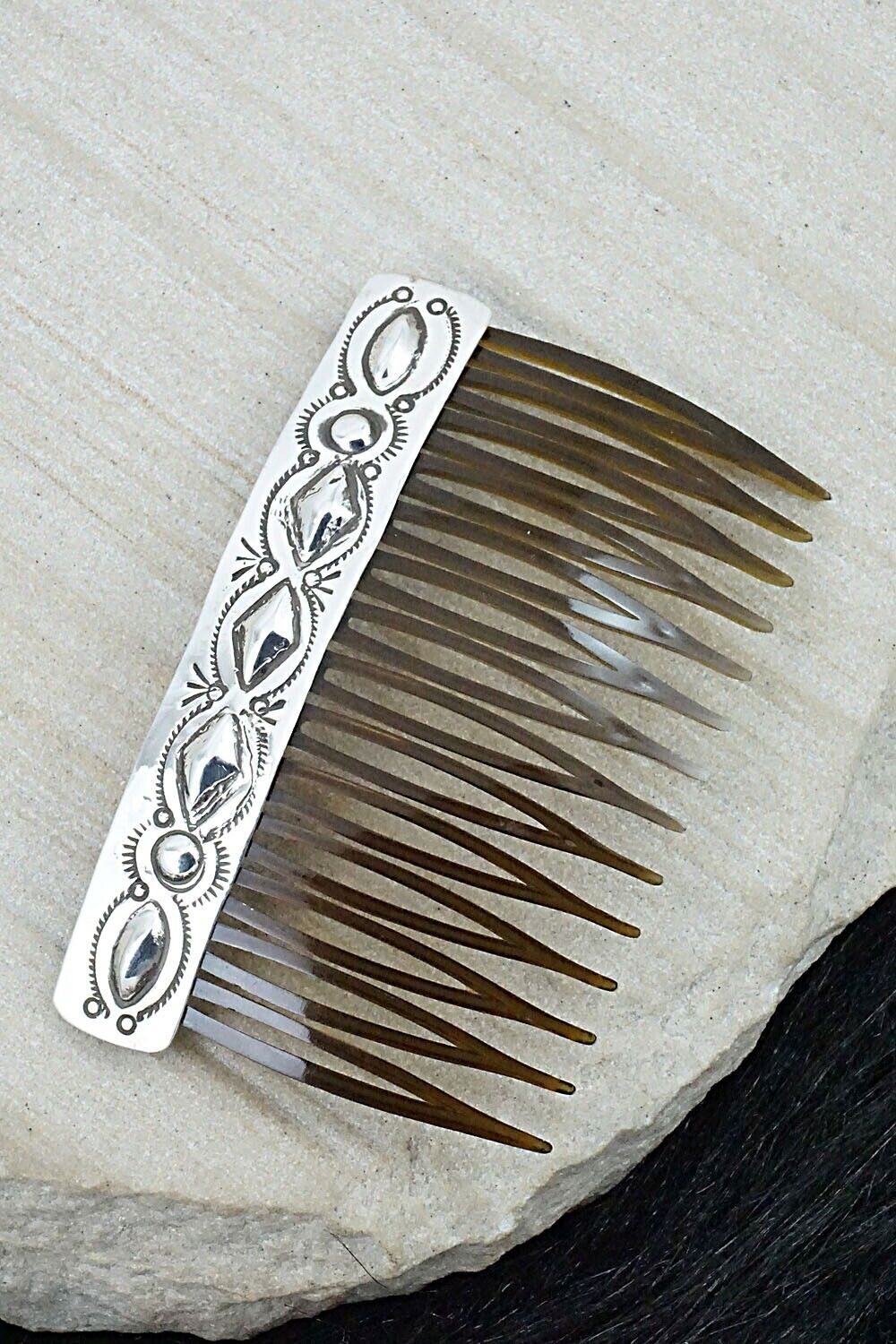 Sterling Silver Hair Combs - Jeannie Blackgoat