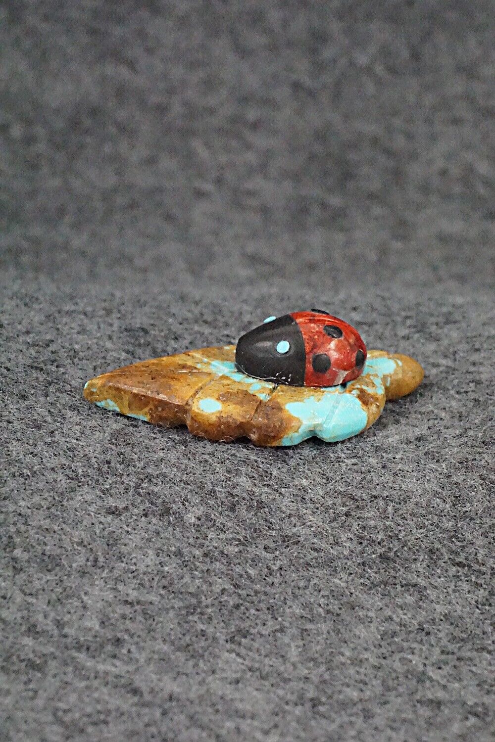 Ladybug Zuni Fetish Carving - Reynold Lunasee