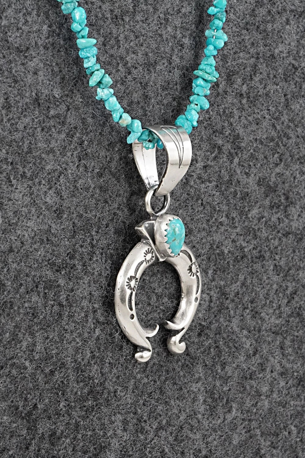 Turquoise & Sterling Silver Necklace - Sharon McCarthy