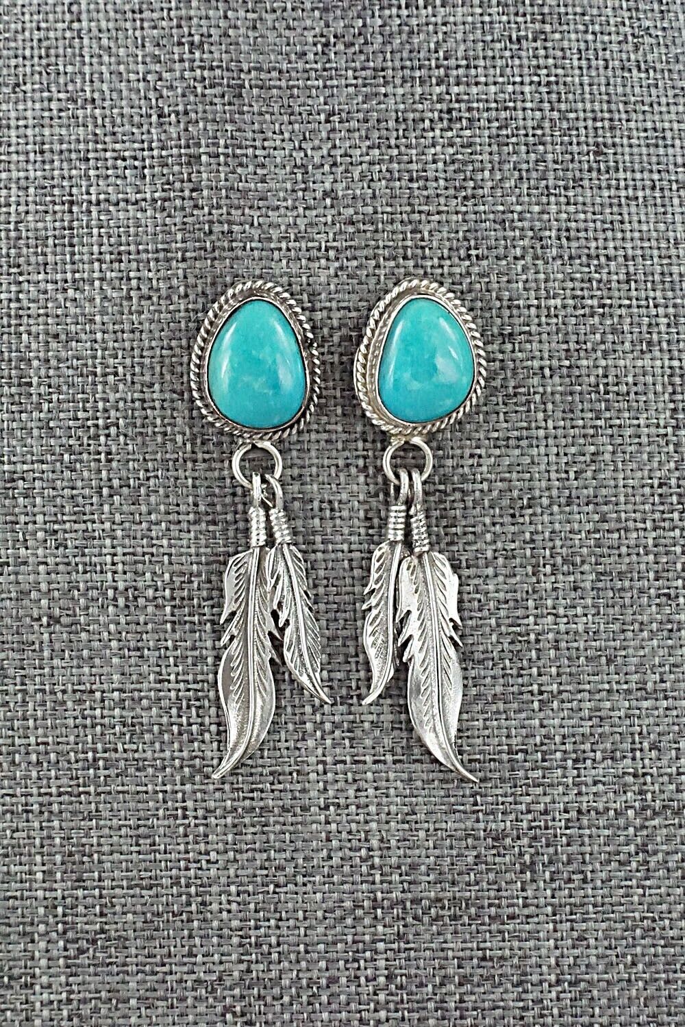 Turquoise and Sterling Silver Earrings - Sharon McCarthy