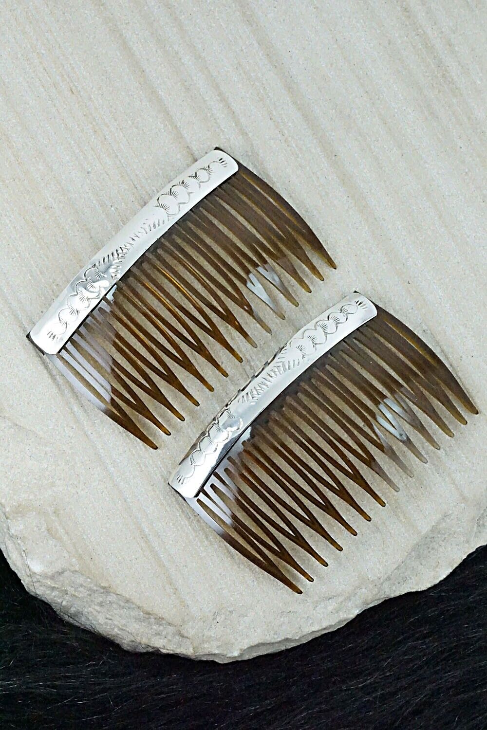 Sterling Silver Hair Combs - Randall Dalgai