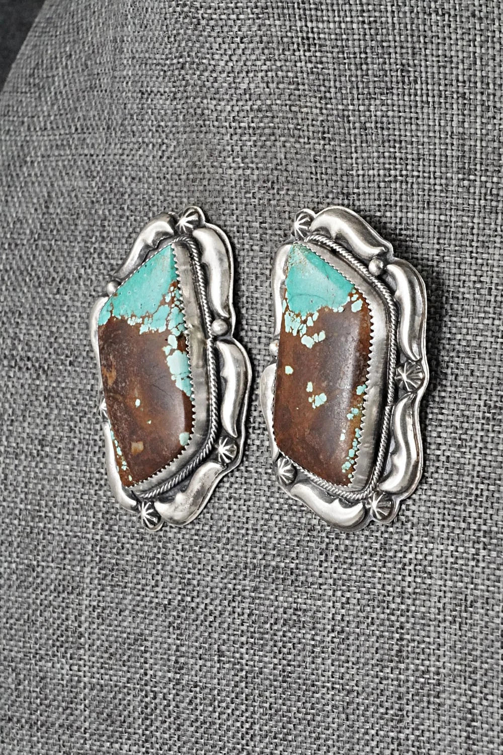 Turquoise & Sterling Silver Necklace and Earrings Set - Randy Boyd