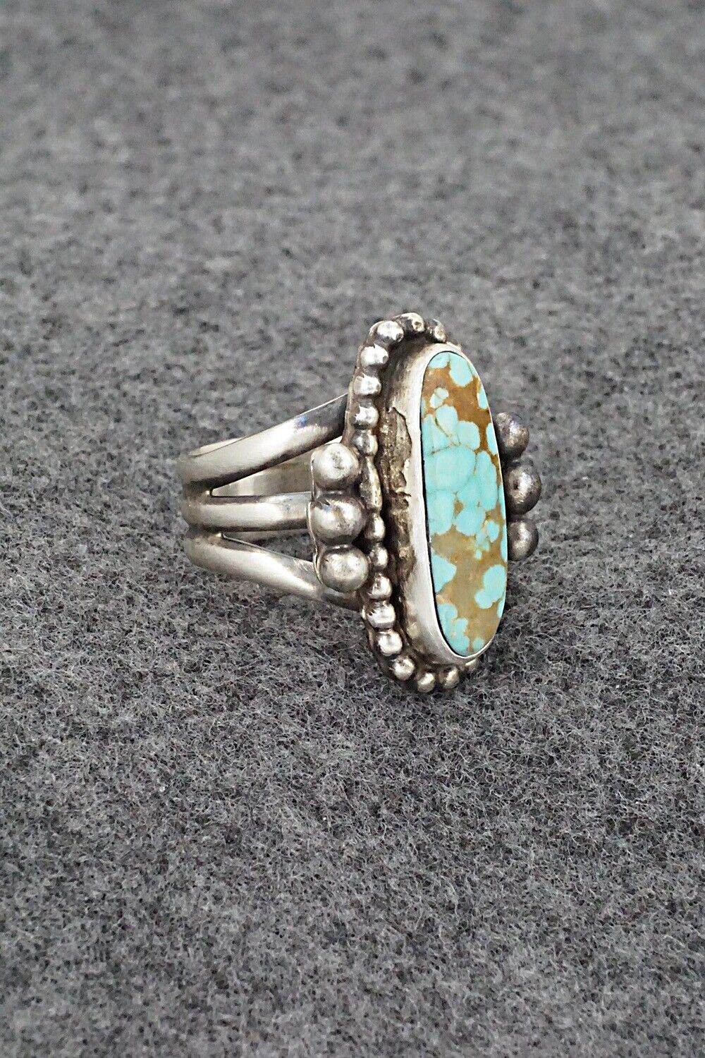 Turquoise & Sterling Silver Ring - Kathleen Livingston - Size 7
