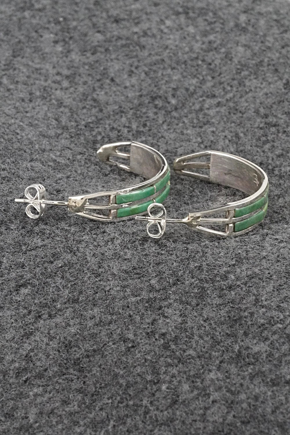 Turquoise & Sterling Silver Earrings - Andrew Enrico