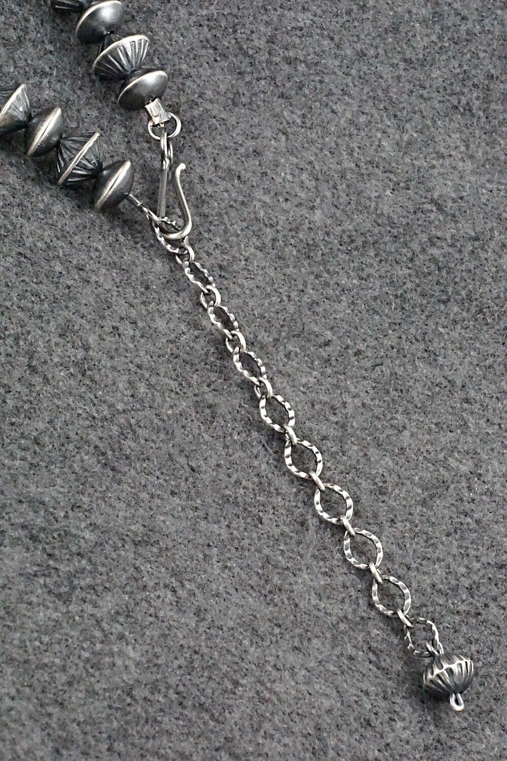 Sterling Silver Navajo Pearl Necklace 18" - Preston Haley