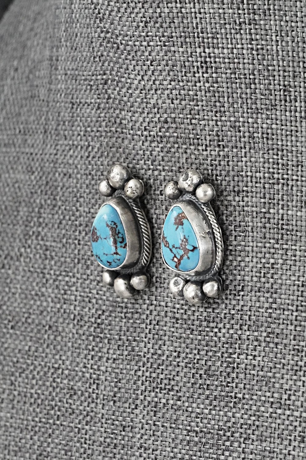 Turquoise & Sterling Silver Squash Blossom Set - Darrin Livingston