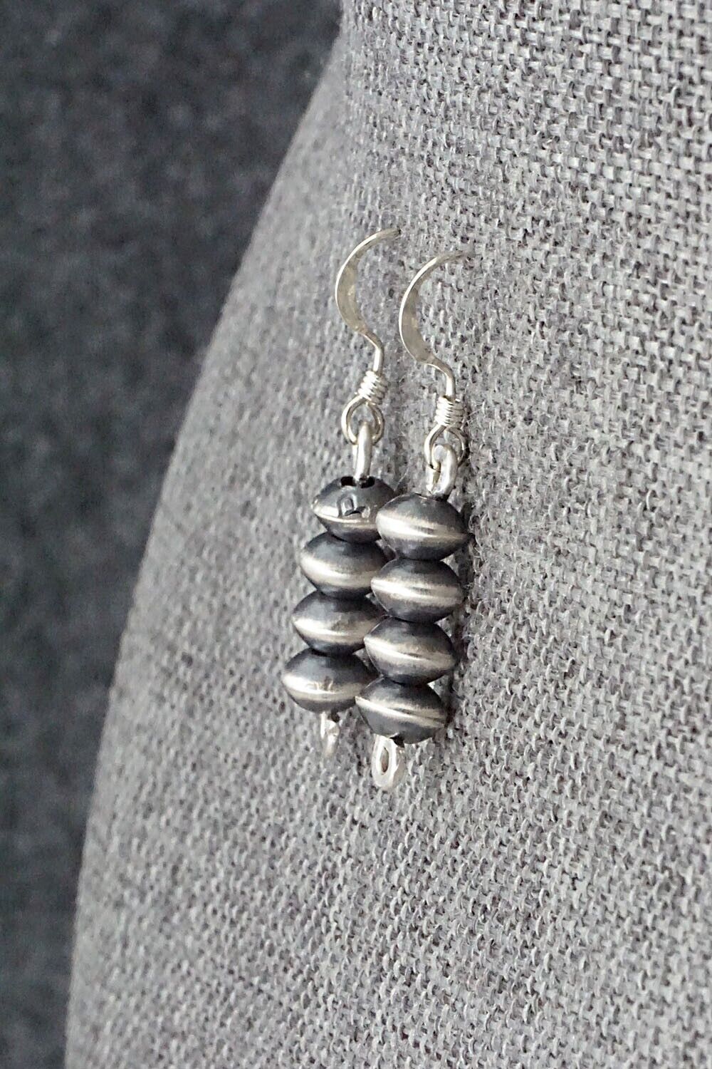 Sterling Silver Navajo Pearl Earrings - Preston Haley