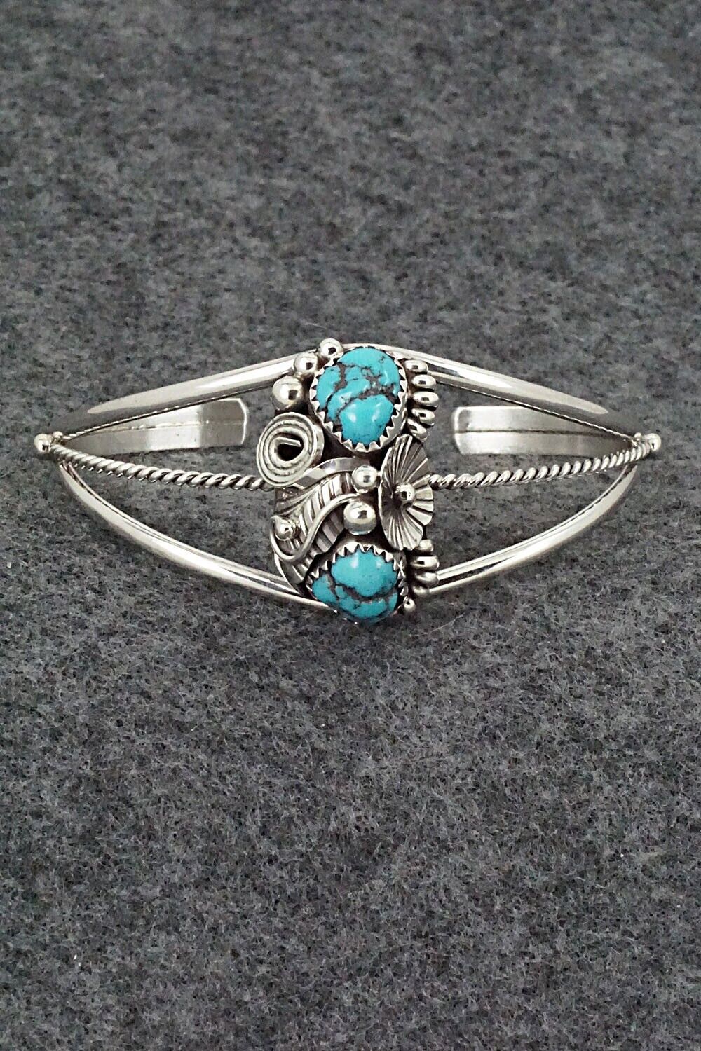 Turquoise & Sterling Silver Bracelet - Max Calladitto