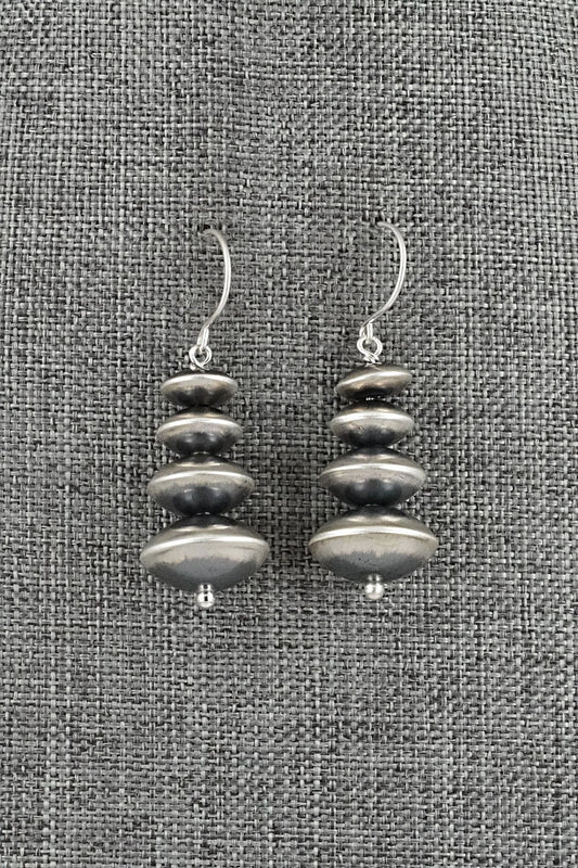 Sterling Silver Navajo Pearl Earrings - Bryannen Halwood