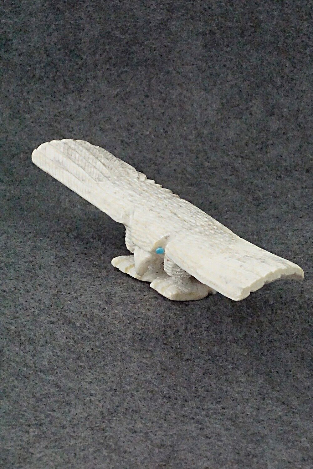 Eagle Zuni Fetish Carving - Garrick Weeka