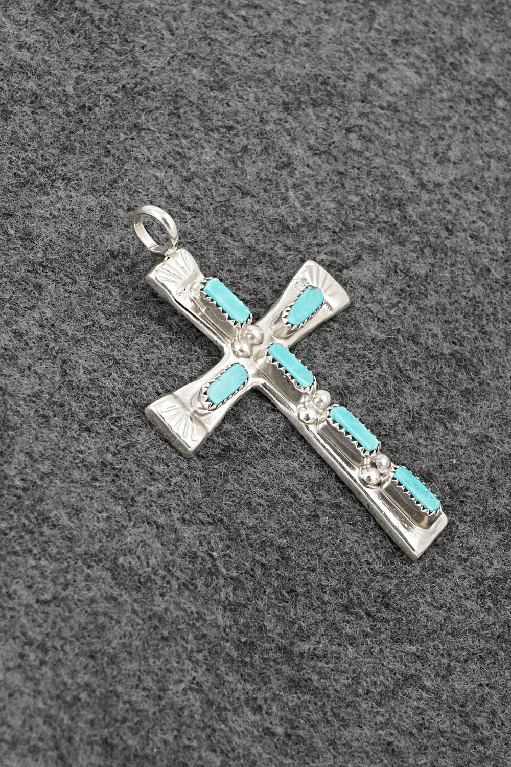 Turquoise & Sterling Silver Pendant - Verona Quam