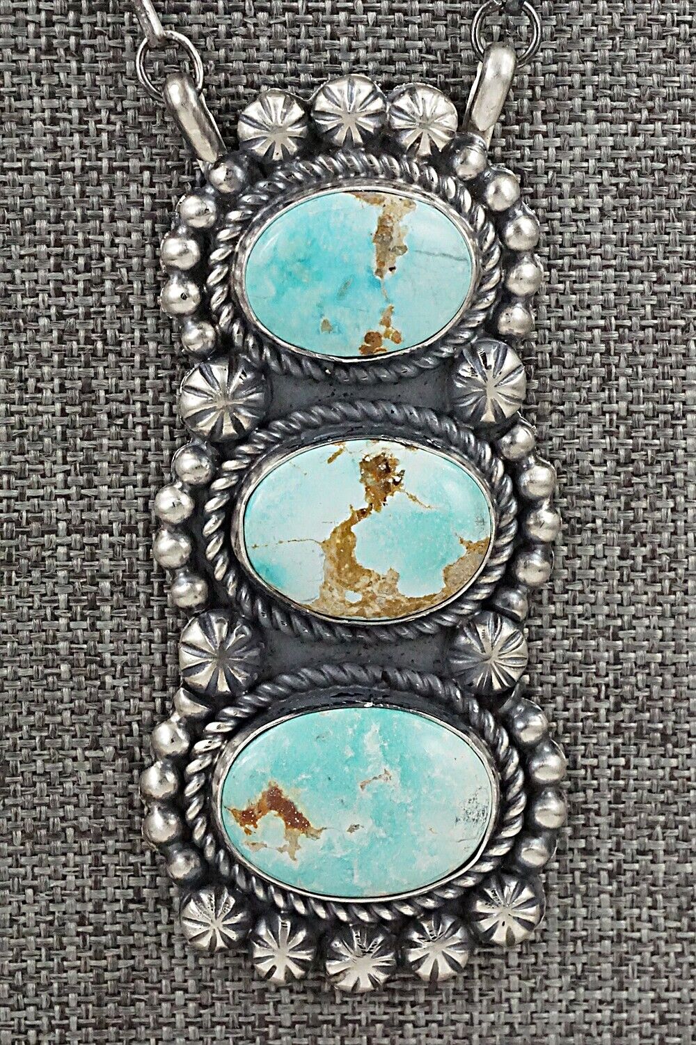 Turquoise & Sterling Silver Necklace - Jeff James