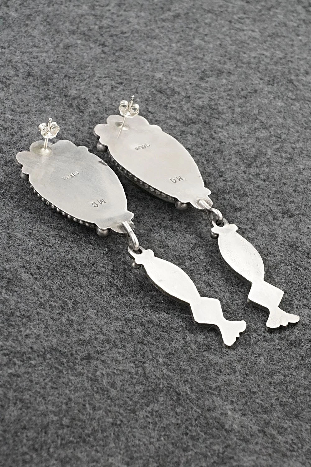 Turquoise & Sterling Silver Earrings - Michael Calladitto