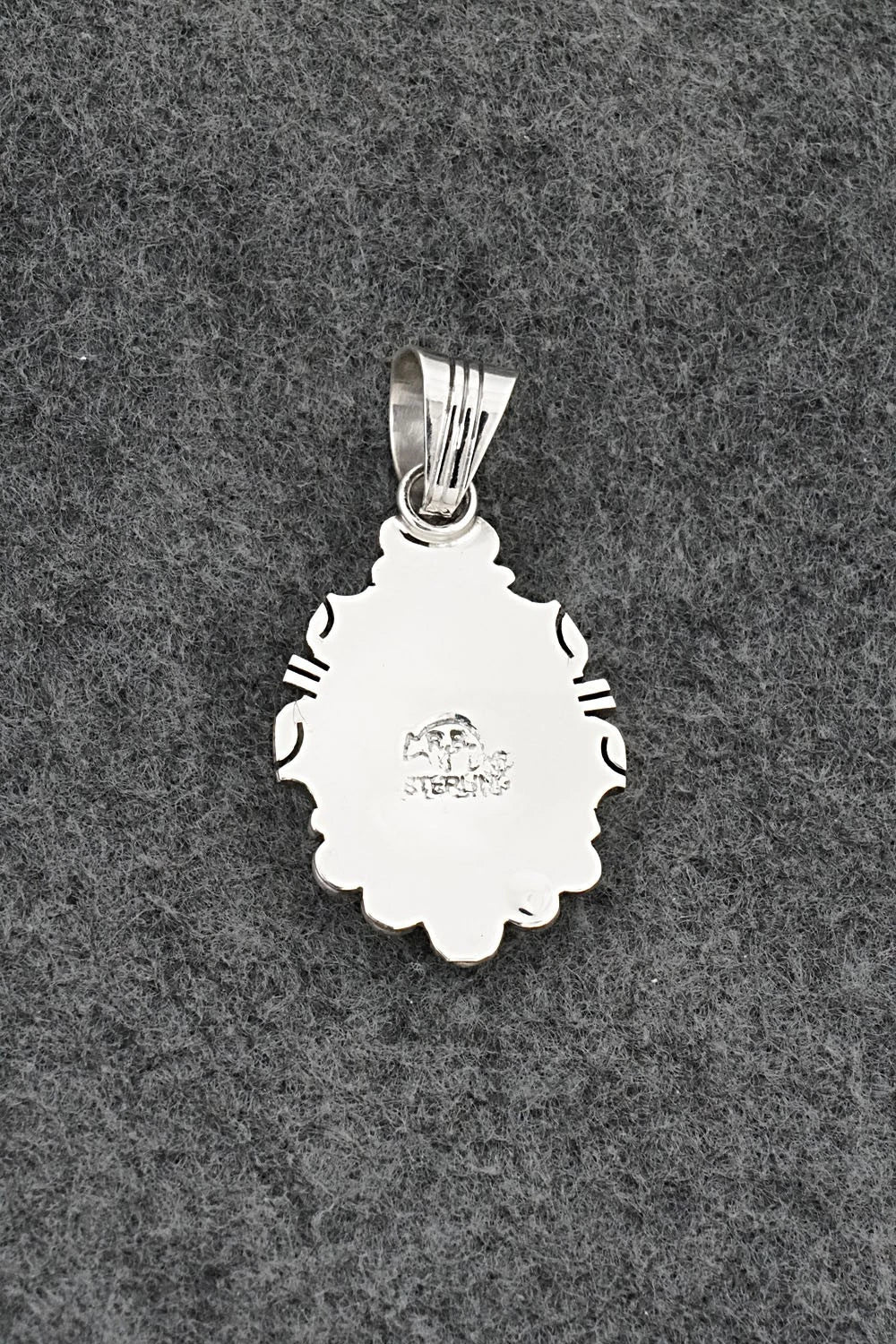 Turquoise & Sterling Silver Pendant - Marita Benally