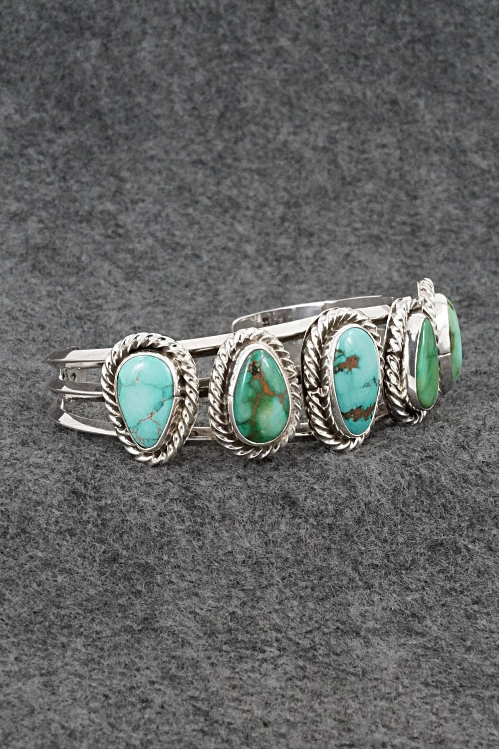 Turquoise & Sterling Silver Bracelet - Melvin Jones