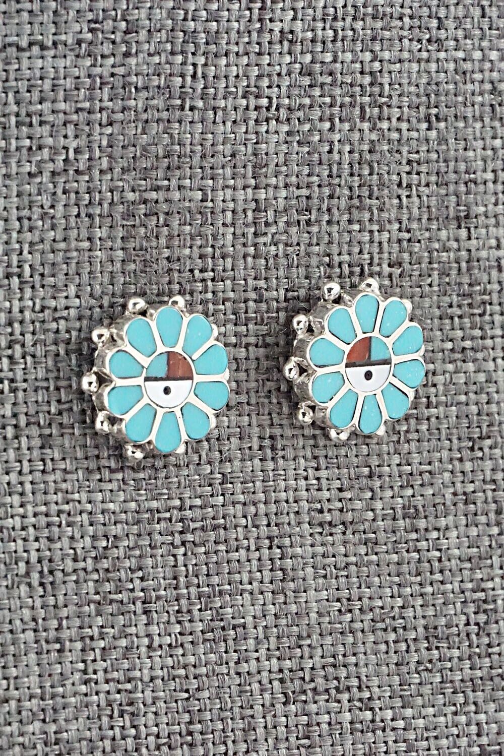 Multi Stone & Sterling Silver Earrings - Maxine Soseeah
