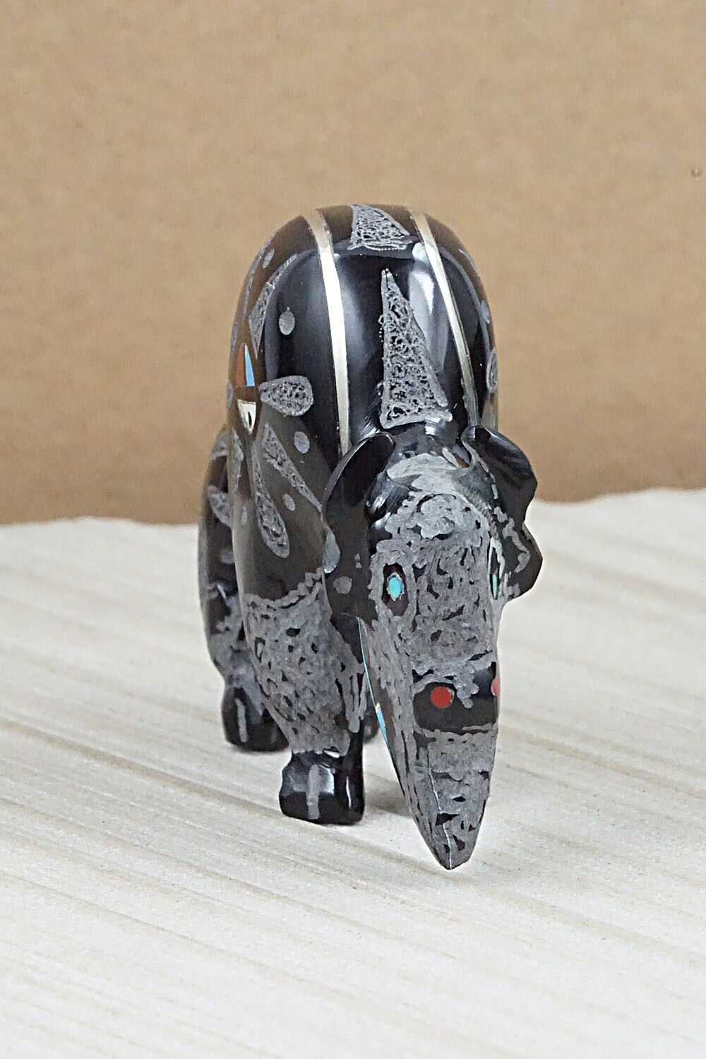 Buffalo Zuni Fetish Carving - Russell Shack