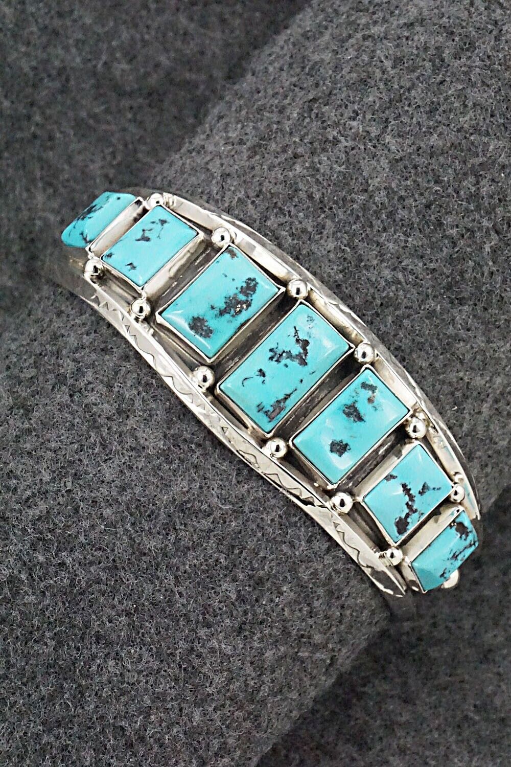 Turquoise & Sterling Silver Bracelet - Davey Morgan