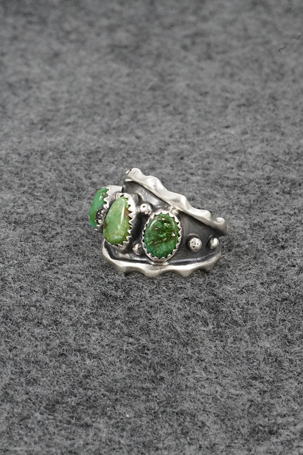 Turquoise & Sterling Silver Ring - Genevieve Francisco - Size 7