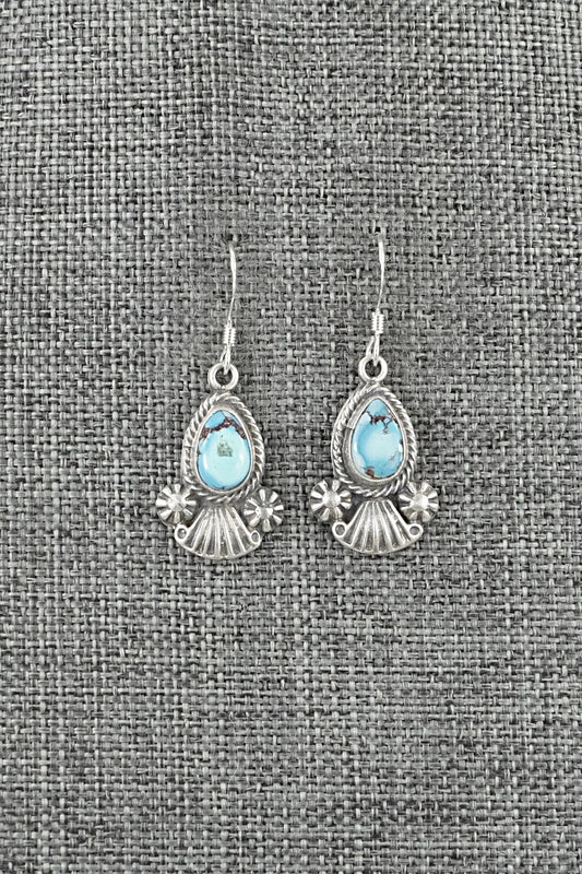 Turquoise & Sterling Silver Earrings - Verley Betone