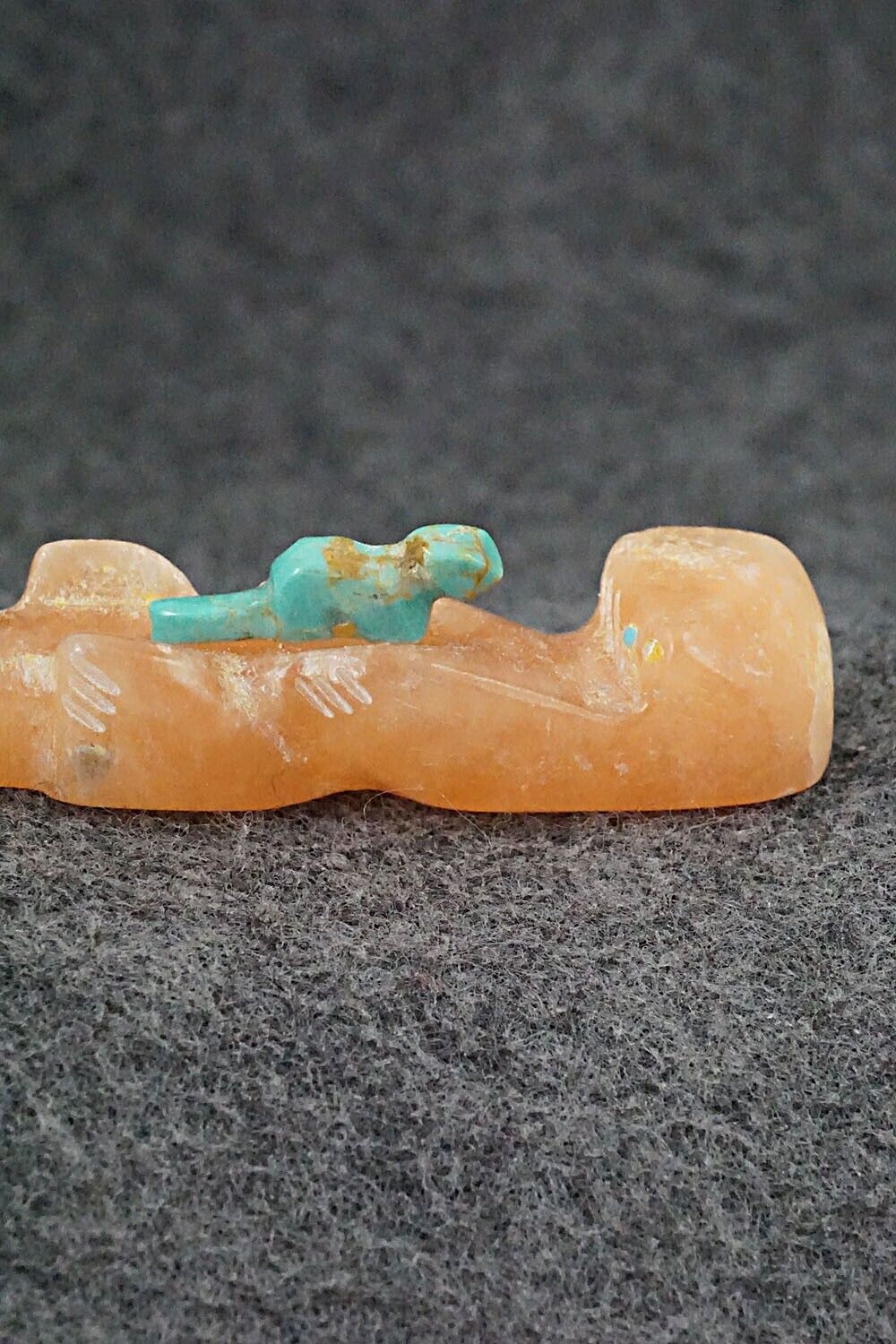 Otter and Pup Zuni Fetish Carving - Brandon Phillips