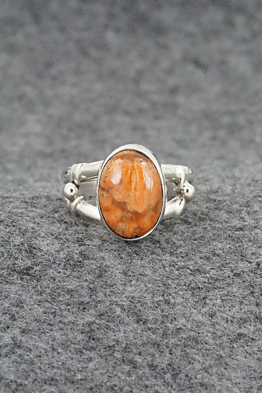 Sponge Coral & Sterling Silver Ring - Andrew Vandever - Size 7.75