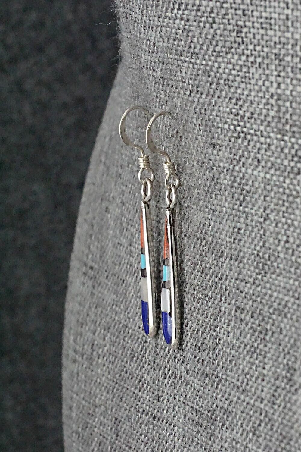 Multi-Stone & Sterling Silver Earrings - Stanford Etsate