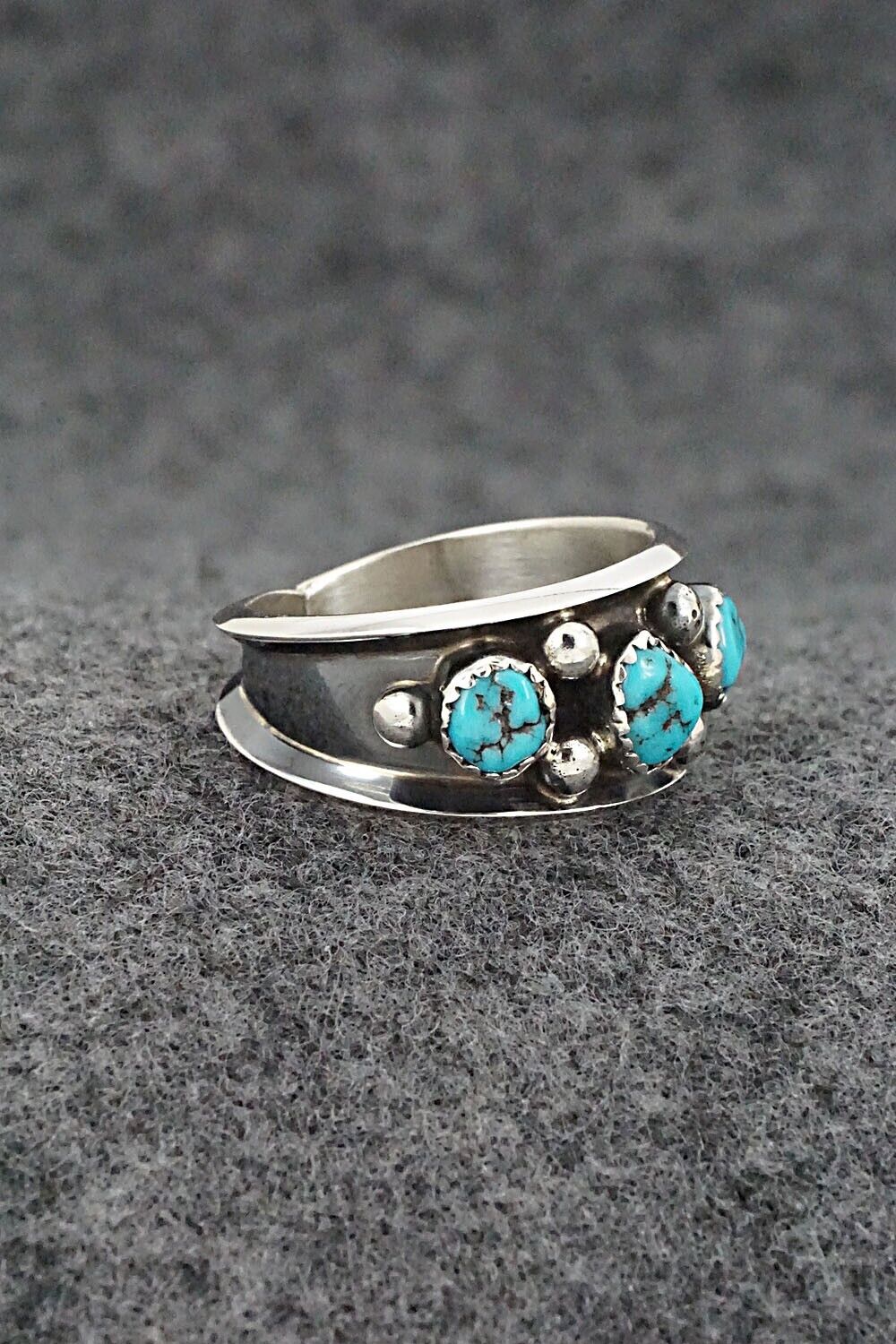 Turquoise & Sterling Silver Ring - Paul Largo - Size 8.5