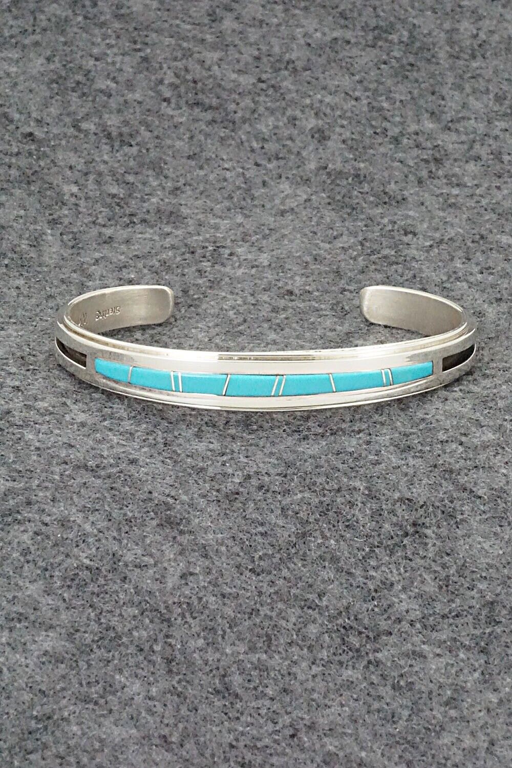 Turquoise & Sterling Silver Bracelet - Wilbert Muskett
