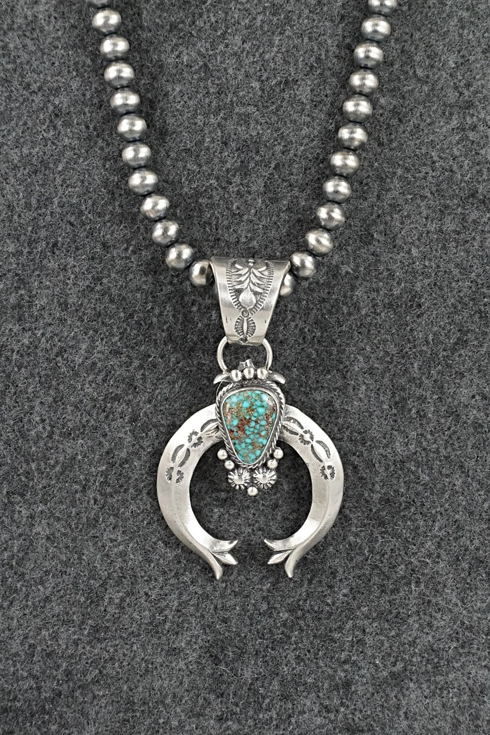 Turquoise & Sterling Silver Necklace - Samuel Yellowhair