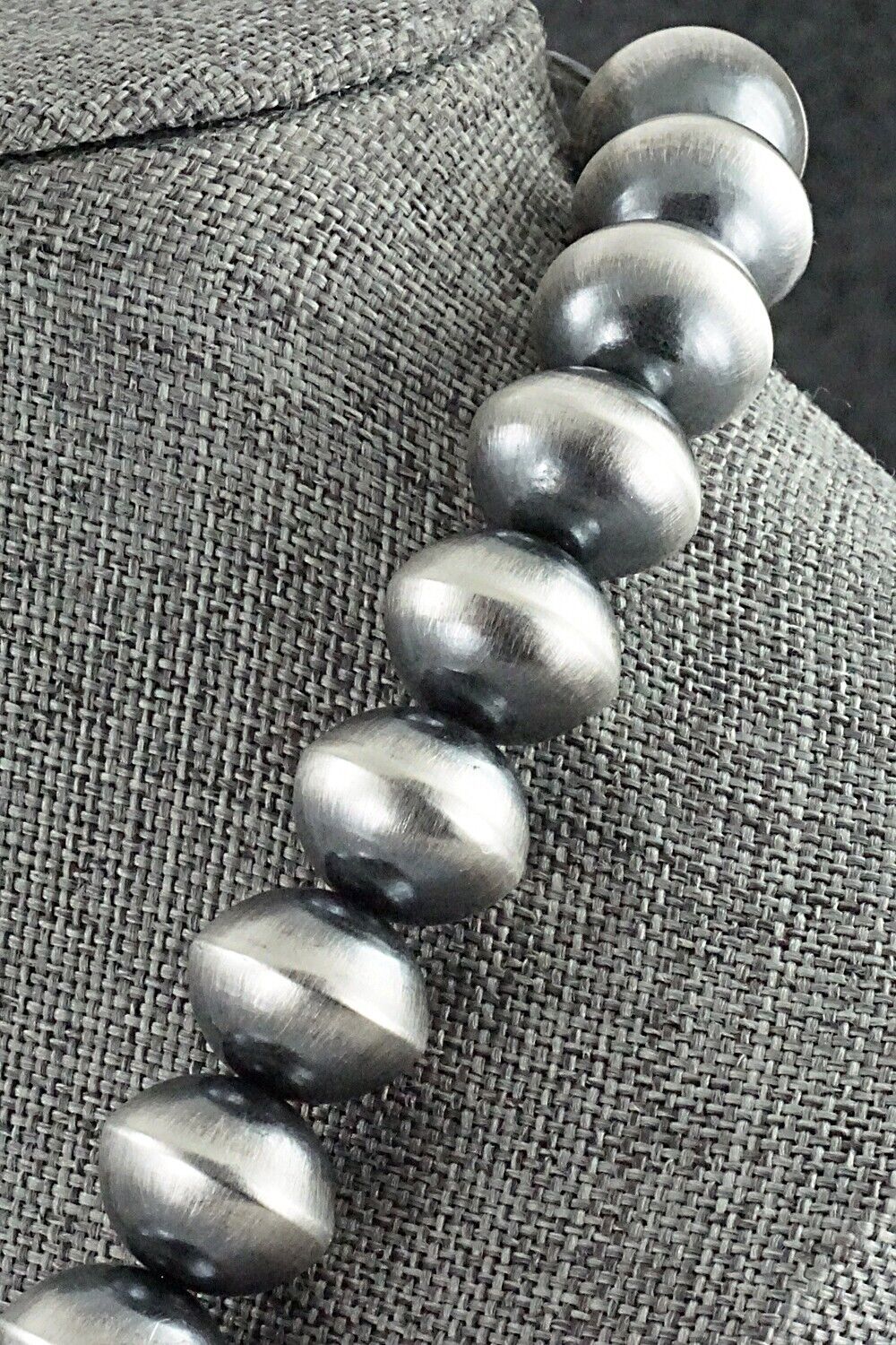 Sterling Silver Navajo Pearl Necklace 19" - Tonisha Haley
