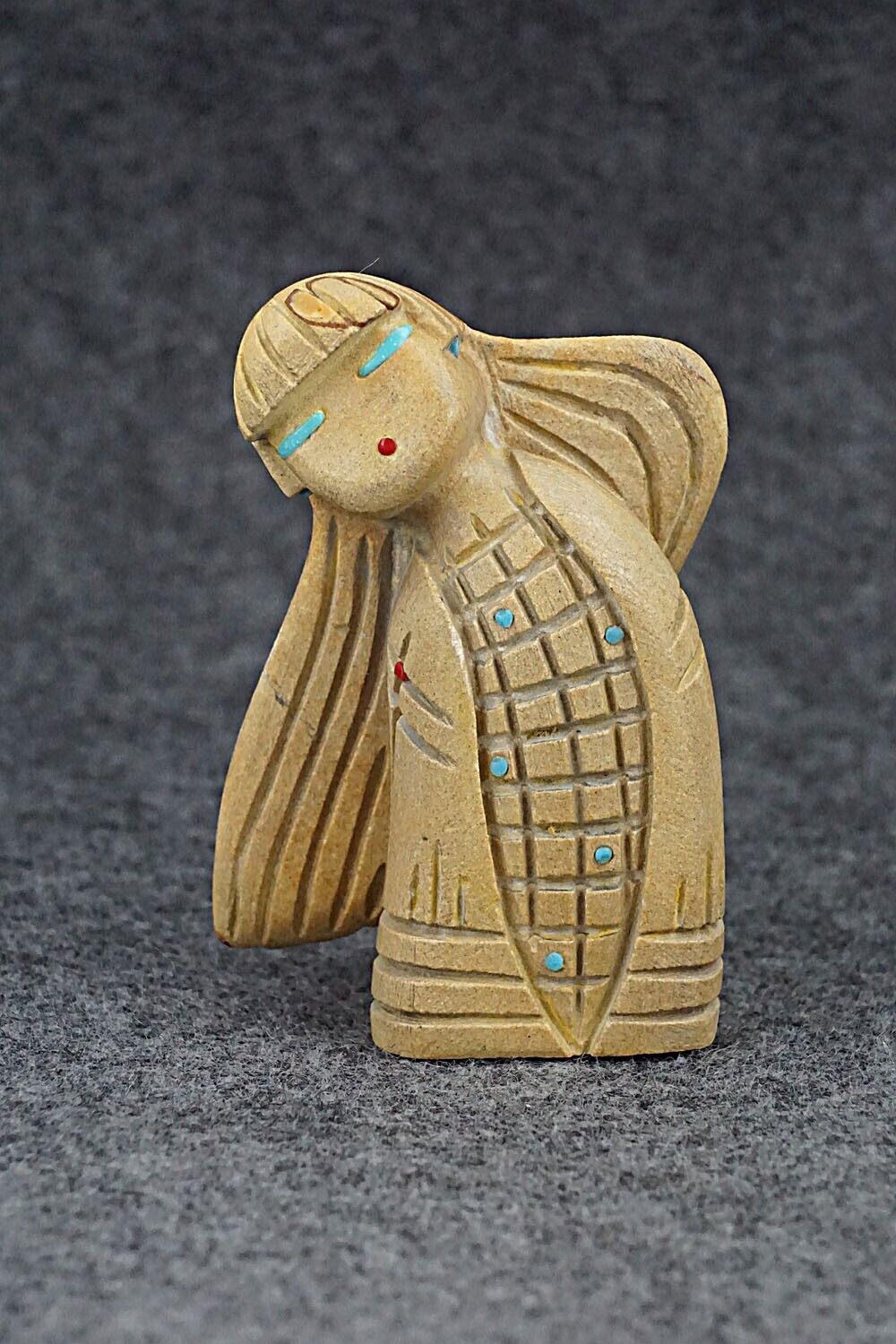 Corn Maiden Zuni Fetish Carving - Douglas Martza