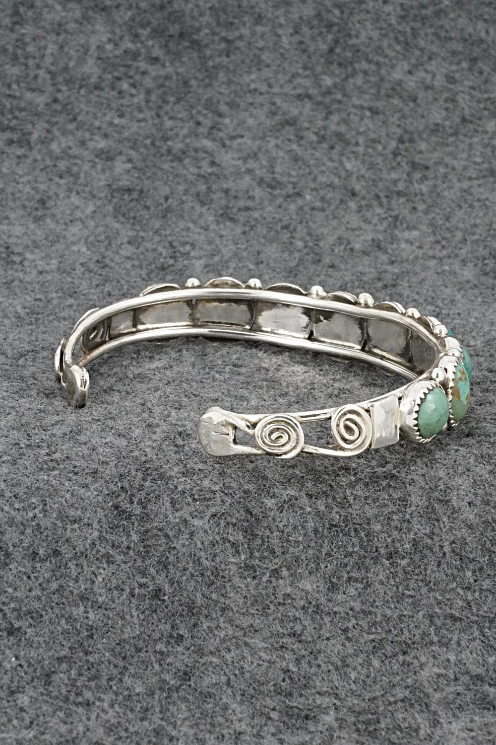 Turquoise & Sterling Silver Bracelet - Priscilla Reeder