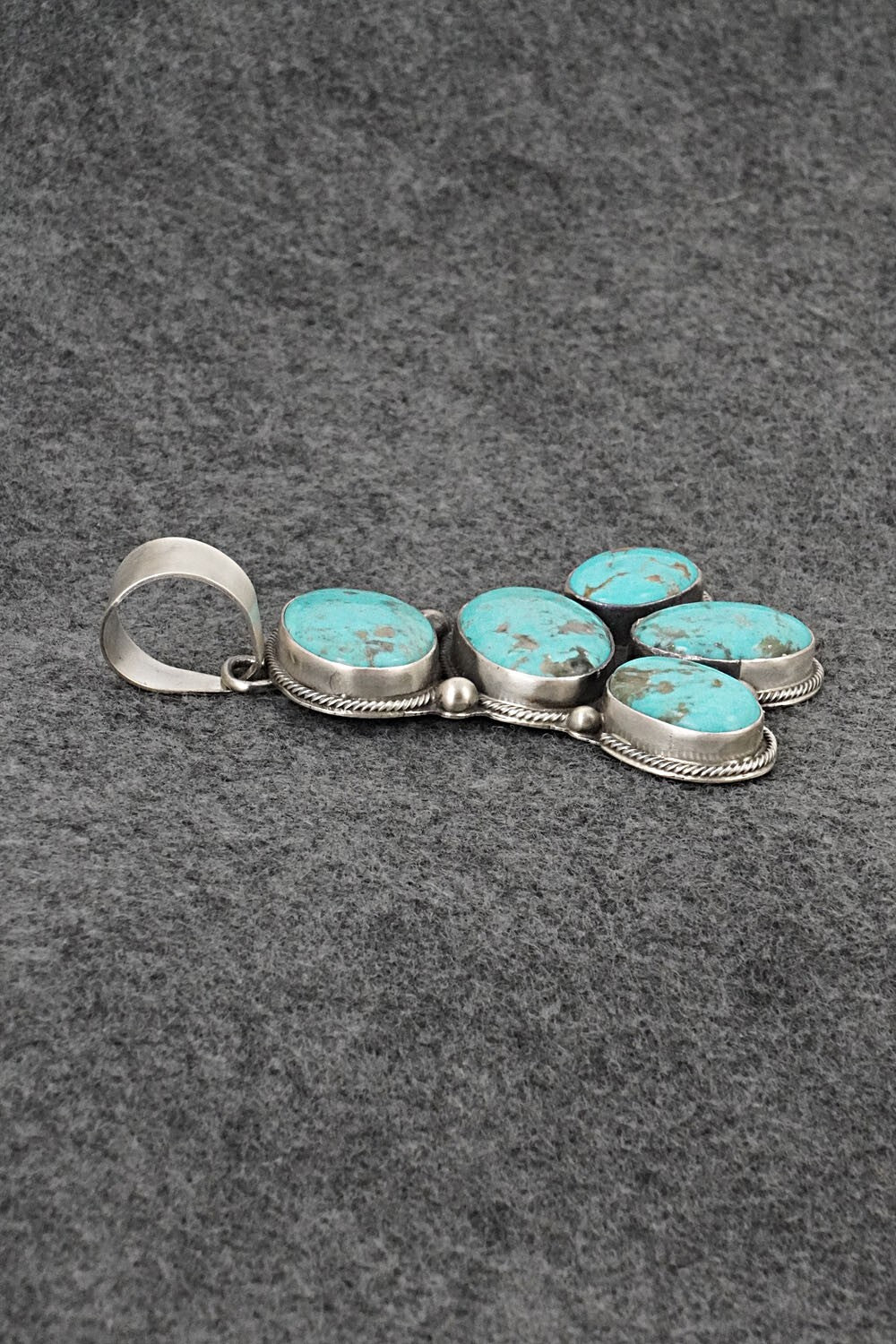 Turquoise & Sterling Silver Pendant - Kathleen Chavez