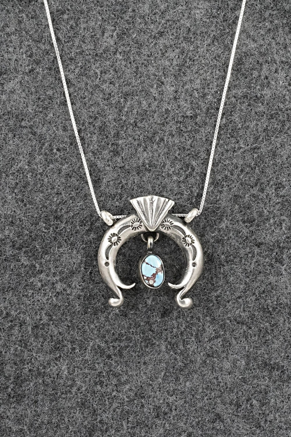 Turquoise & Sterling Silver Necklace - Gary Shorty