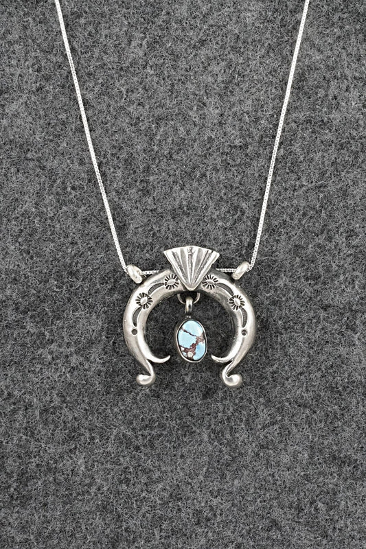 Turquoise & Sterling Silver Necklace - Gary Shorty