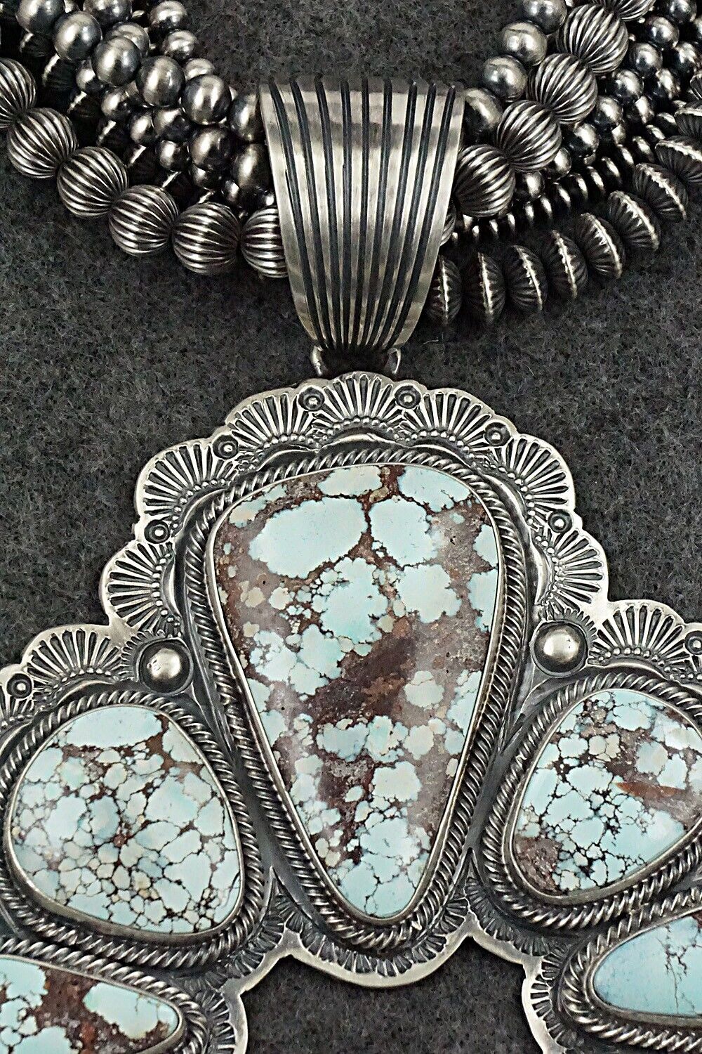 Turquoise & Sterling Silver Necklace Set - Randy Boyd