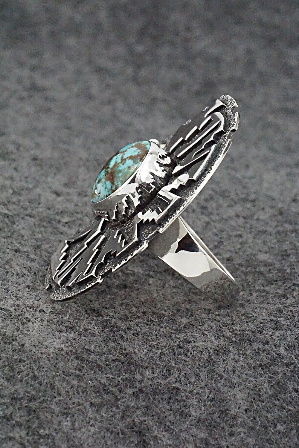 Turquoise & Sterling Silver Ring - Marita Benally - Size 10